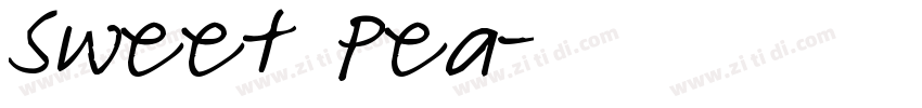 Sweet Pea字体转换
